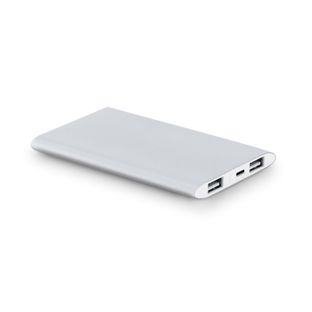 NOBEL. Power bank 7'200 mAh in alluminio riciclato (100% rAL)