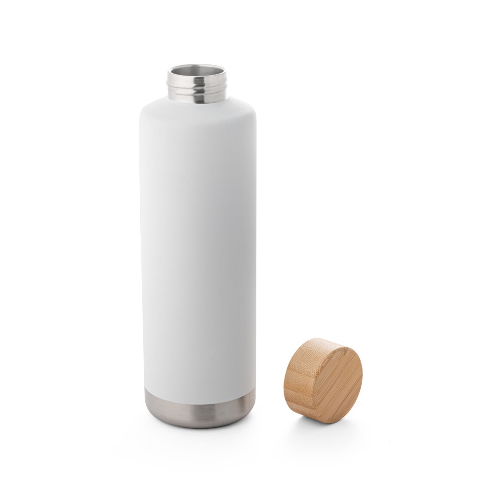 NORRE BOTTLE. Borraccia in acciaio inox (riciclata al 36%) con doppio corpo e sistema sottovuoto 640 mL