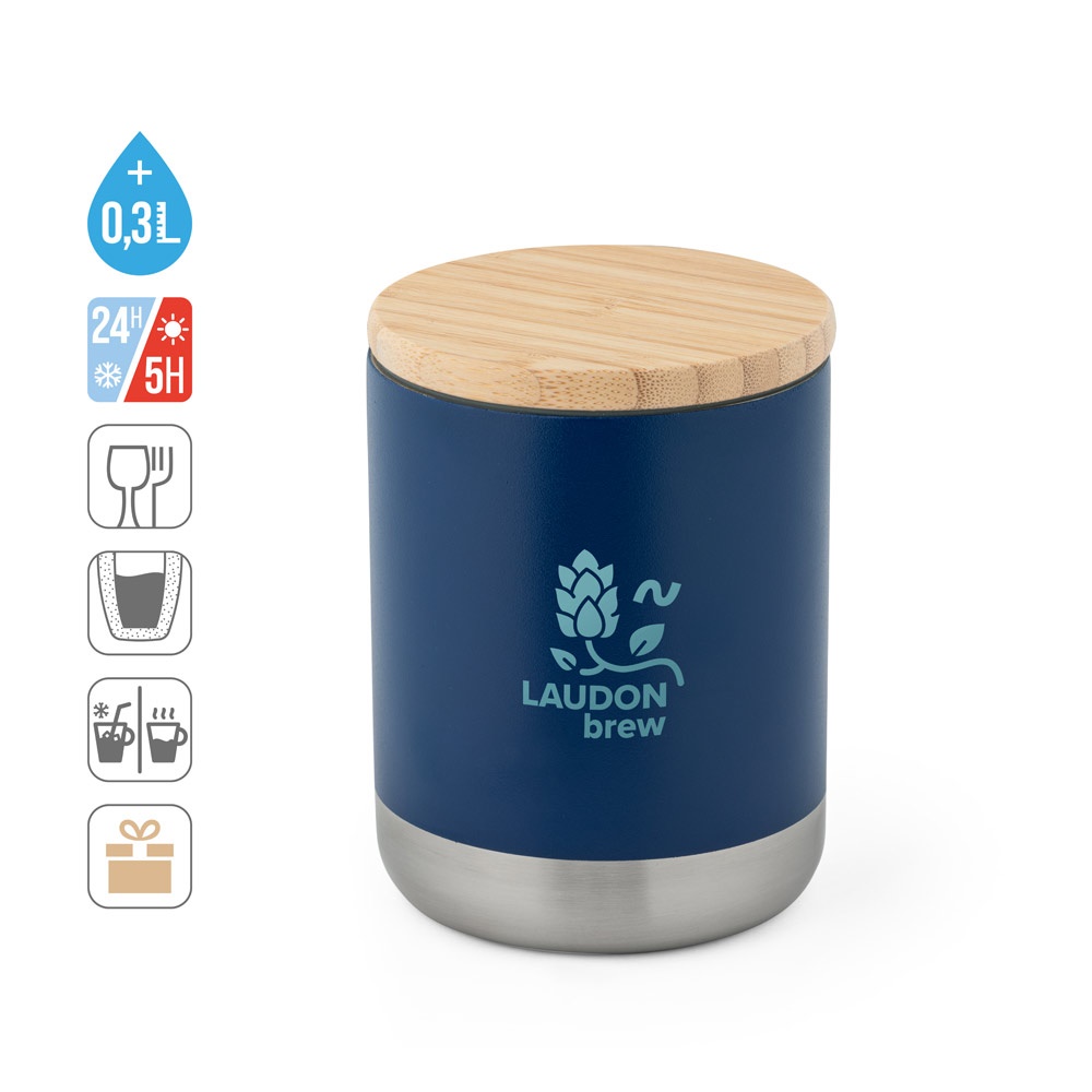 NORRE TUMBLER. Bicchiere in acciaio inox (riciclata al 36%) a doppio corpo con isolamento sottovuoto 370 mL
