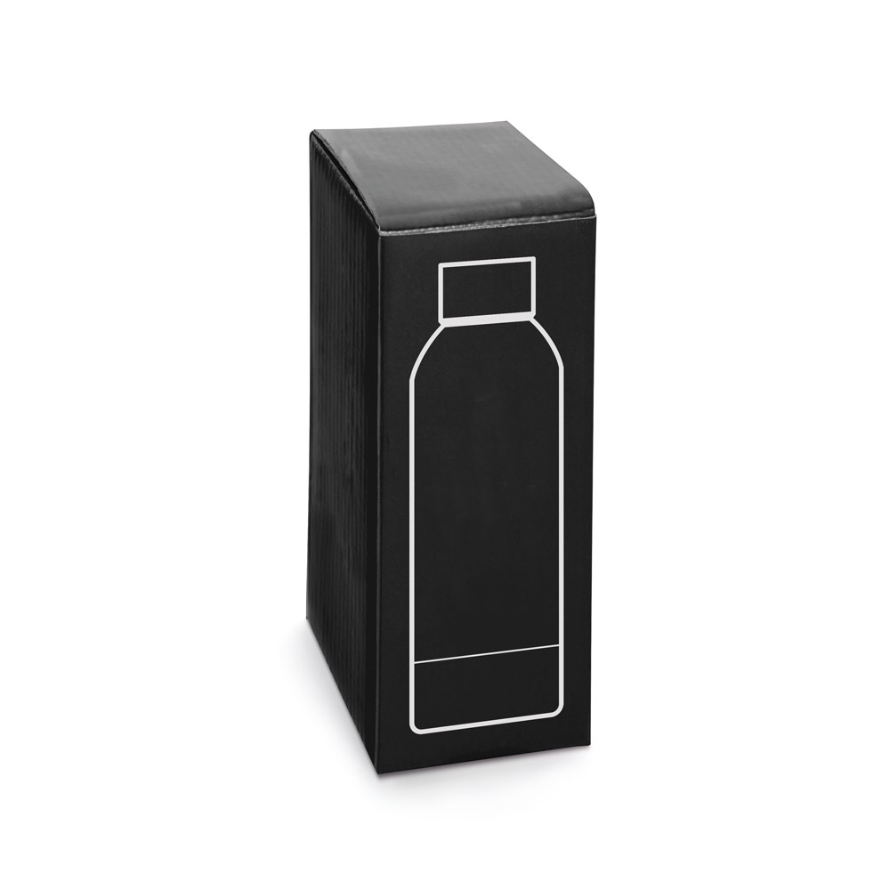 ODIN. Borraccia in acciaio inox (riciclata al 36%) con finitura in gomma 550ml