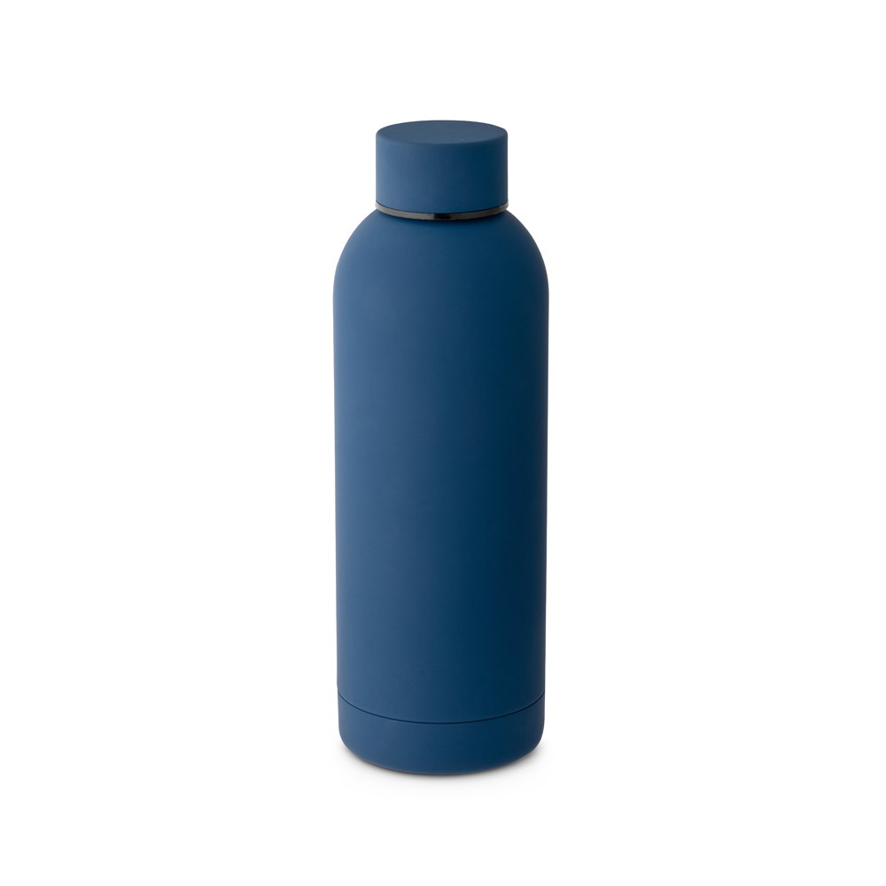 ODIN. Borraccia in acciaio inox (riciclata al 36%) con finitura in gomma 550ml