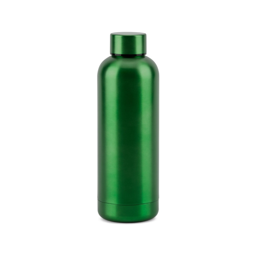 ODIN METTALIC. Borraccia in acciaio inox riciclato al 90% 550 mL