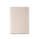 ORGANIC RIGID. Block notes A5 con copertina rigida fabbricata tramite la materia organica degli elefanti (80%)