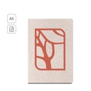 ORGANIC SEMI-RIGID. Block notes A5 con copertina semirigida fabbricata tramite materia organica degli elefanti (80%)
