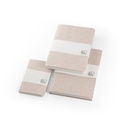 ORGANIC SOFT. Block notes A6 con copertina flessibile fabbricata tramite la materia organica degli elefanti (80%)