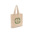 PADOVA. Borsa in juco (275 g/m²) con tasca interna 100% cotone (120 g/m²)