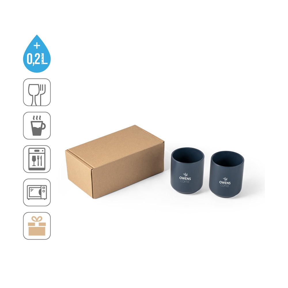 OWENS. Set di tazzine in ceramica 280 mL