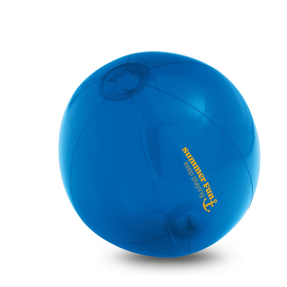 PECONIC. Pallone da spiaggia gonfiabile in PVC traslucido