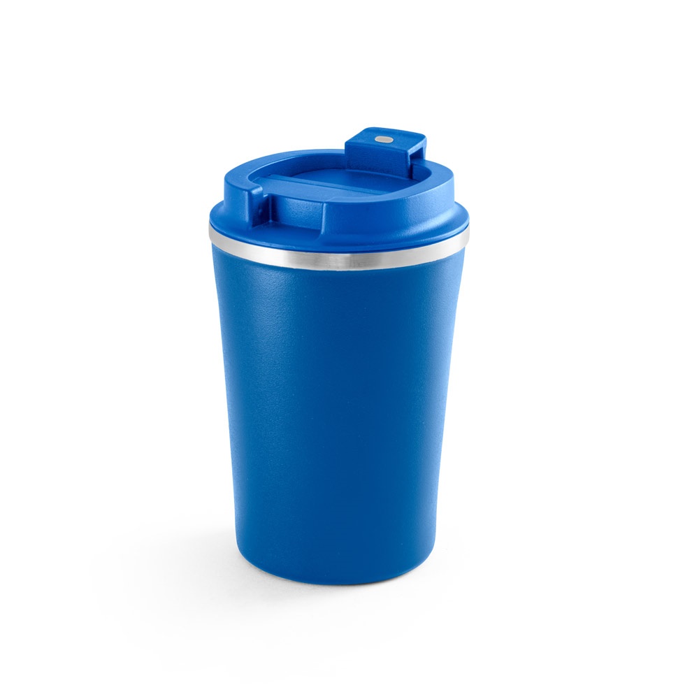 PHELPS. Bicchiere da viaggio in acciaio inox e PP 470ml