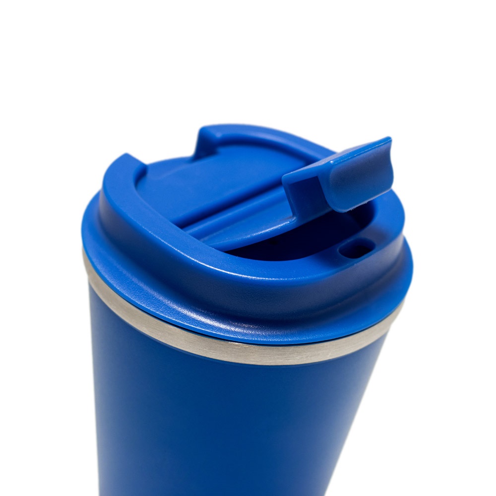 PHELPS. Bicchiere da viaggio in acciaio inox e PP 470ml
