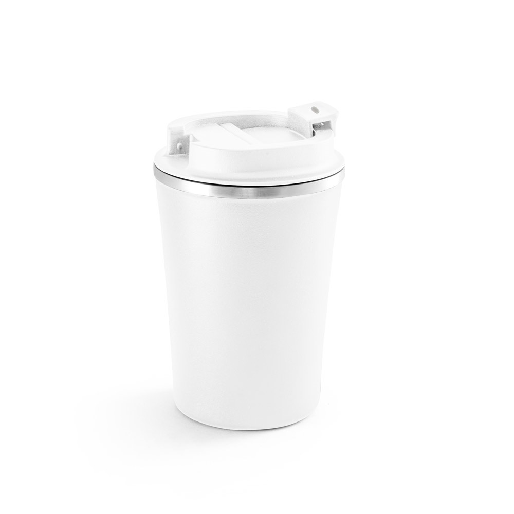 PHELPS. Bicchiere da viaggio in acciaio inox e PP 470ml