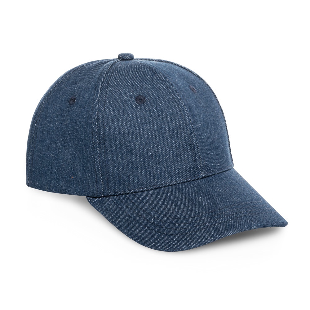 PHOEBE. Cappellino in denim, cotone e poliestere (300 g/m²)
