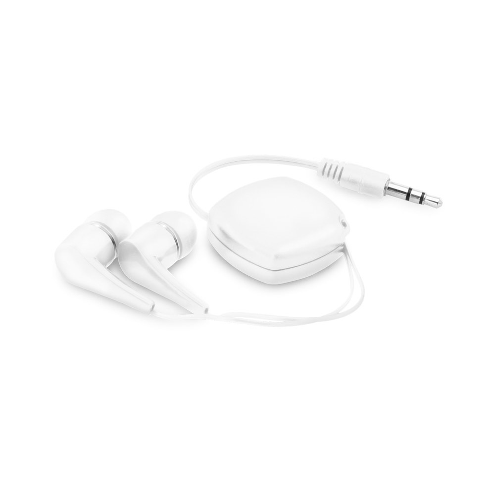 PINEL. Auricolari retrattili con cavo in ABS da 0.75 m