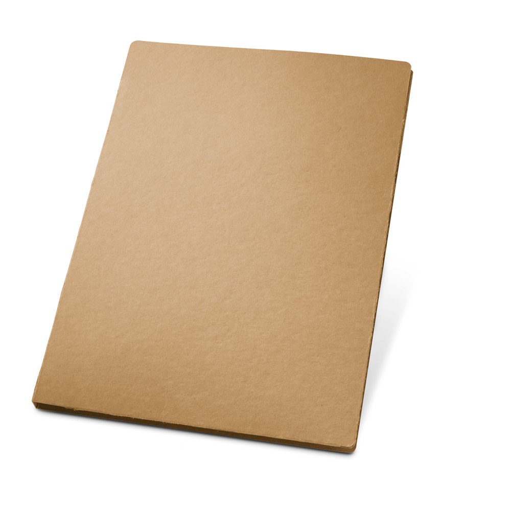 POE. Cartella porta documenti A4 in carta riciclata al 100% (450 g/m²)