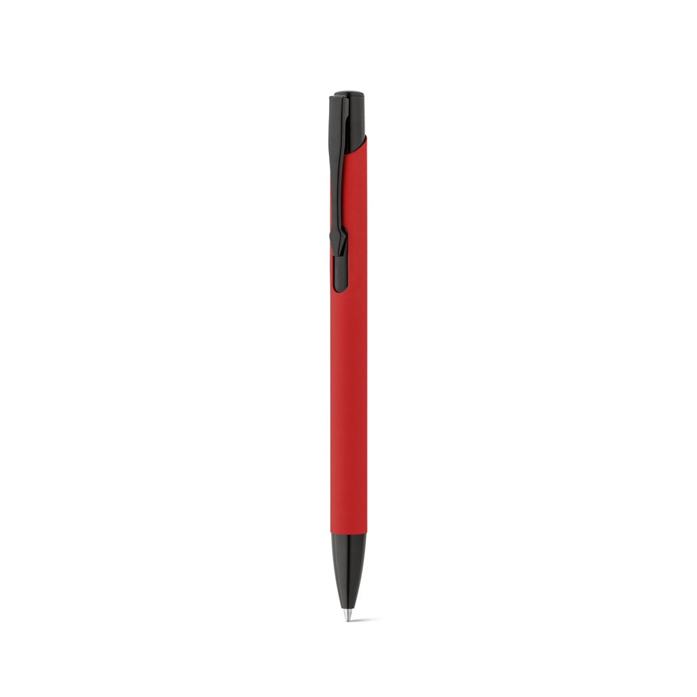 POPPINS. Penna a sfera in alluminio con finitura in gomma
