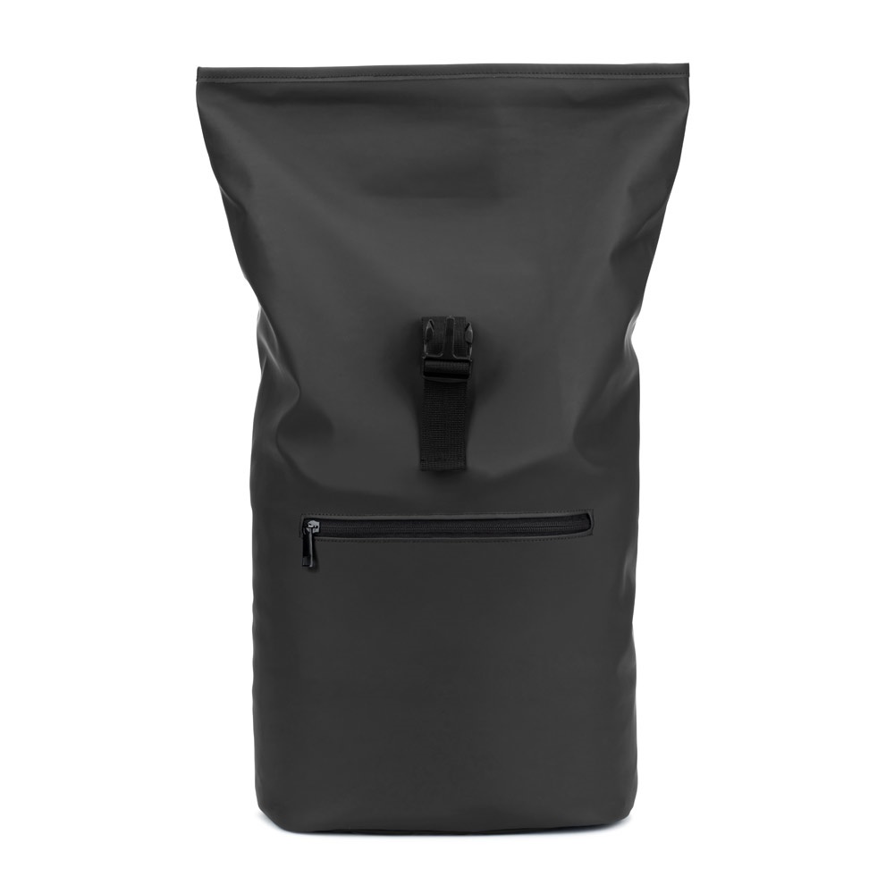 PORTLAND. Zaino “roll top” in PU con tasca per laptop da 16"