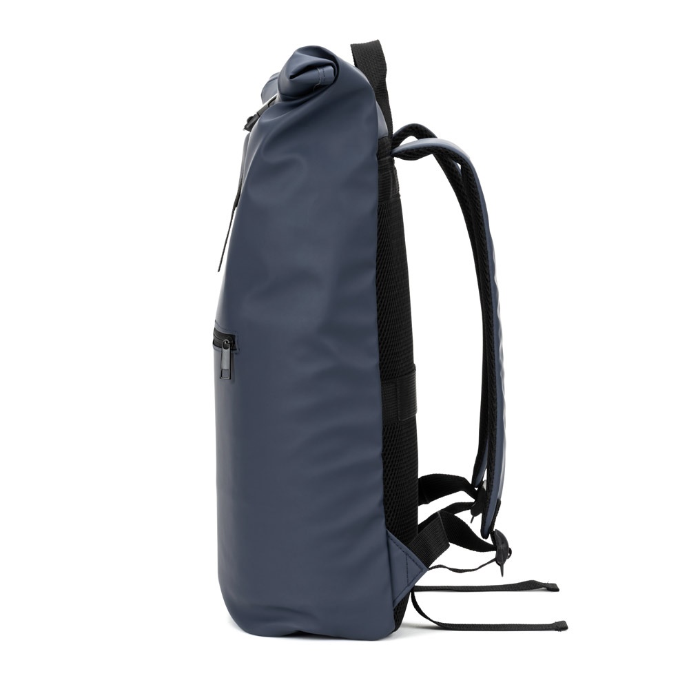 PORTLAND. Zaino “roll top” in PU con tasca per laptop da 16"