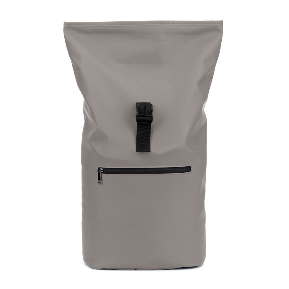 PORTLAND. Zaino “roll top” in PU con tasca per laptop da 16"