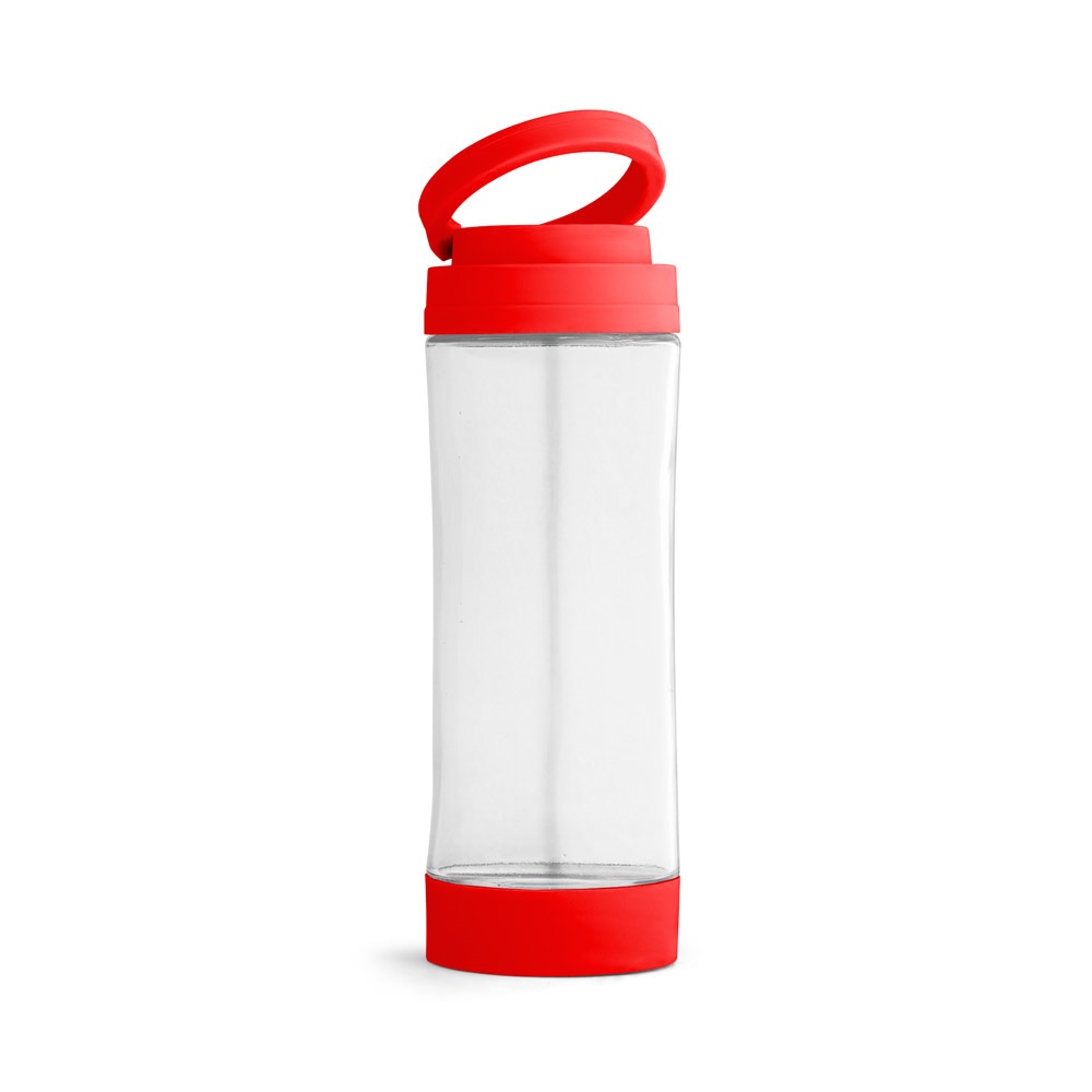QUINTANA. Borraccia sportiva in vetro con tappo in PP 390 mL