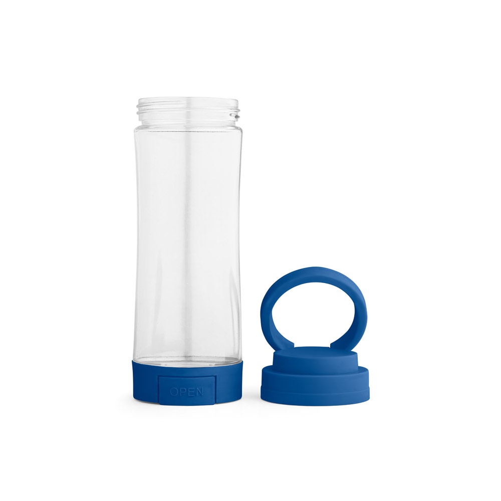QUINTANA. Borraccia sportiva in vetro con tappo in PP 390 mL