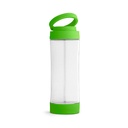 QUINTANA. Borraccia sportiva in vetro con tappo in PP 390 mL