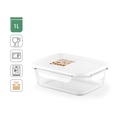 QUORIN. Porta pranzo. Contenitore ermetico in vetro borosilicato 1 L