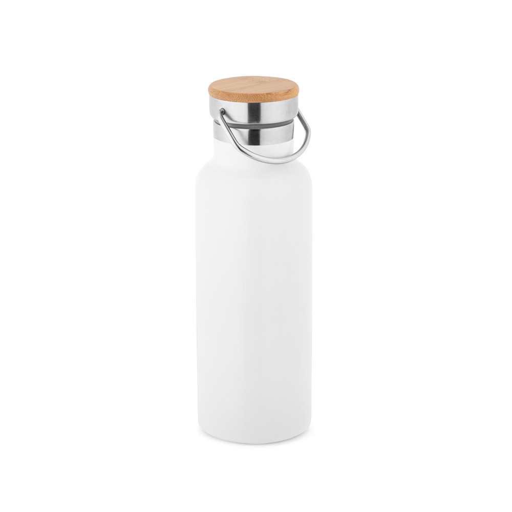 RAGNAR. Borraccia in acciaio inox (riciclata al 36%) a doppia parete termica, isolata sottovuoto 570 mL
