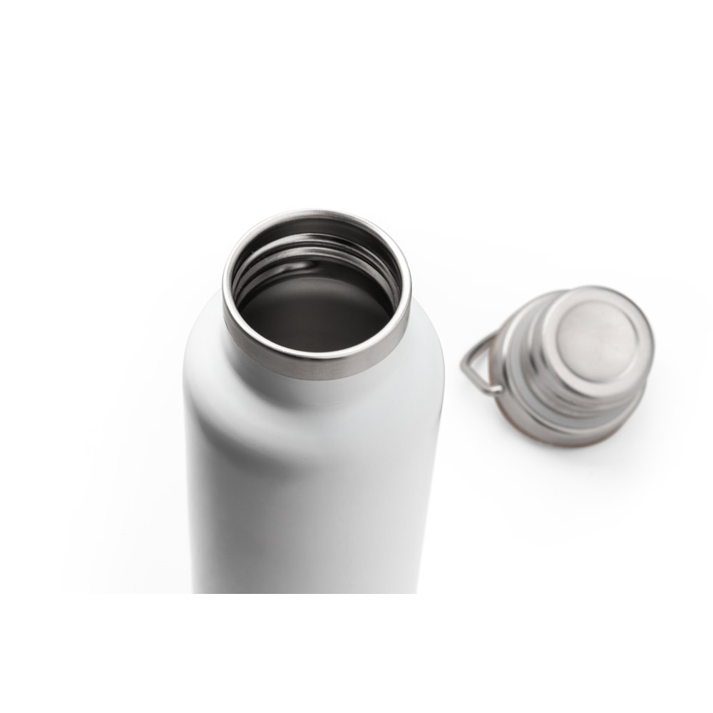 RAGNAR. Borraccia in acciaio inox (riciclata al 36%) a doppia parete termica, isolata sottovuoto 570 mL
