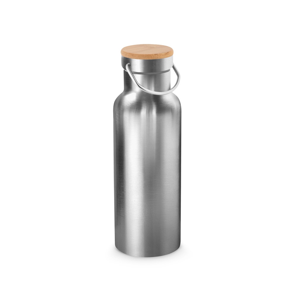 RAGNAR. Borraccia in acciaio inox (riciclata al 36%) a doppia parete termica, isolata sottovuoto 570 mL