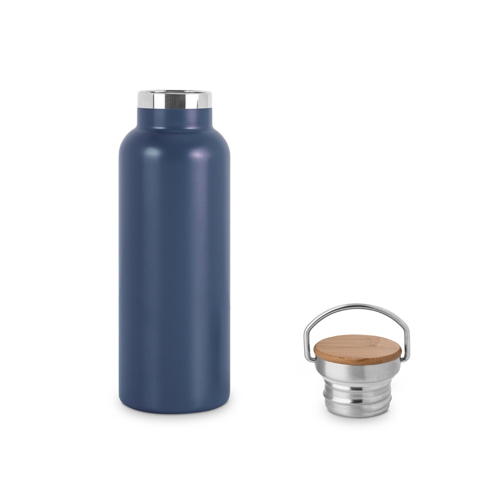 RAGNAR. Borraccia in acciaio inox (riciclata al 36%) a doppia parete termica, isolata sottovuoto 570 mL
