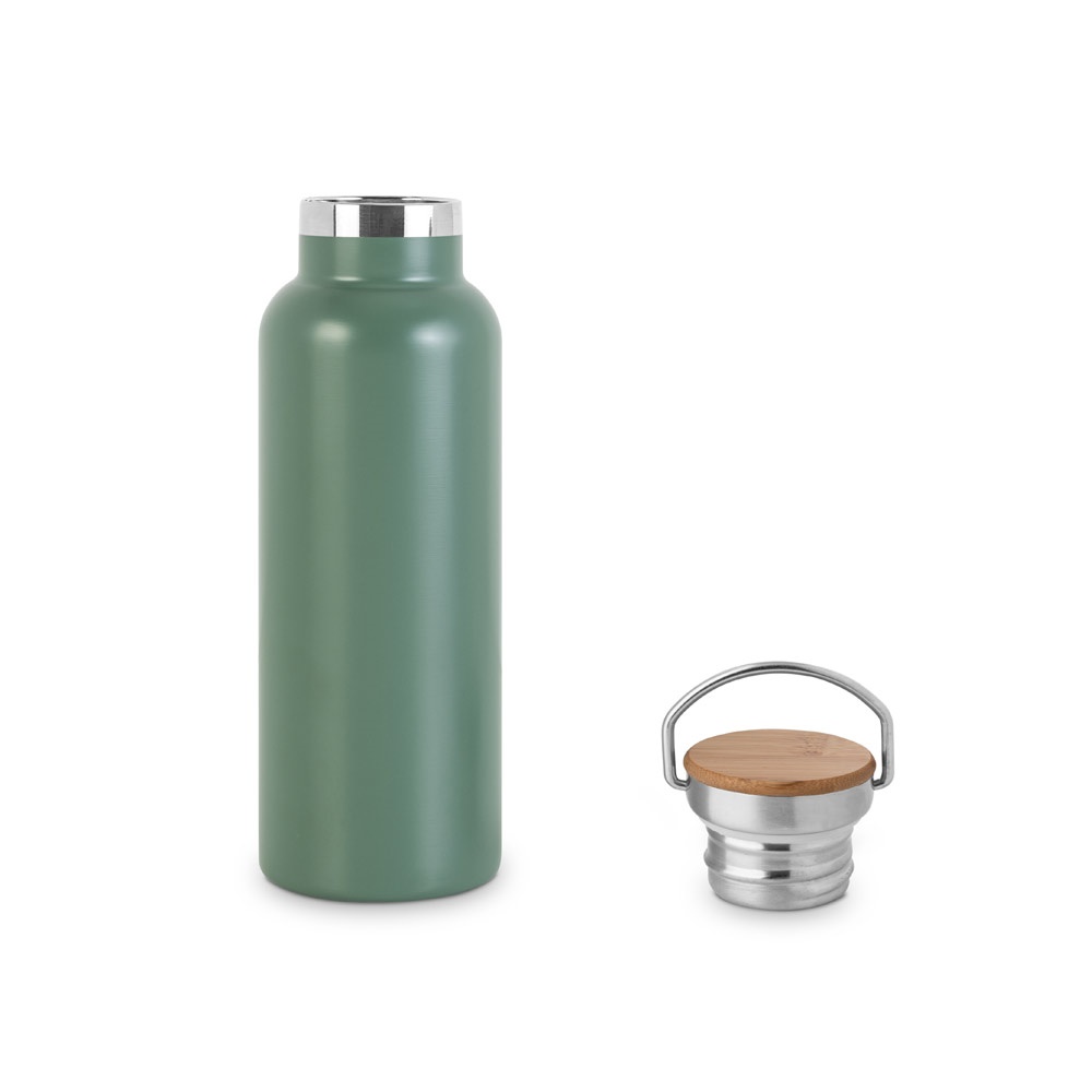 RAGNAR. Borraccia in acciaio inox (riciclata al 36%) a doppia parete termica, isolata sottovuoto 570 mL