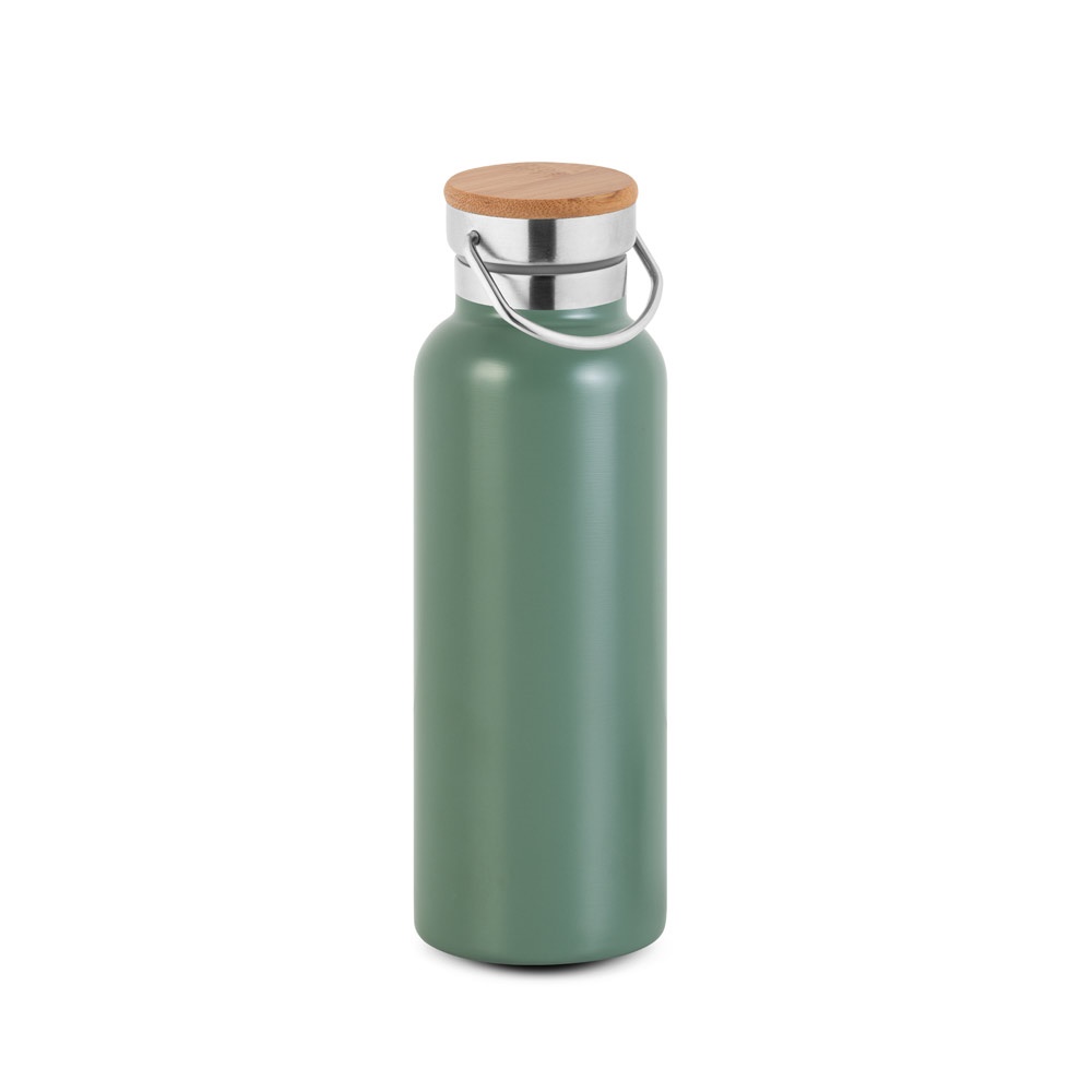 RAGNAR. Borraccia in acciaio inox (riciclata al 36%) a doppia parete termica, isolata sottovuoto 570 mL