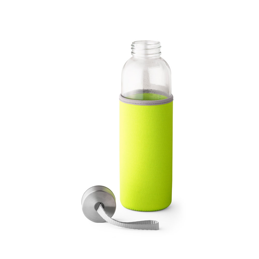 RAISE. Borraccia sportiva in vetro e acciaio inossidabile 520 mL