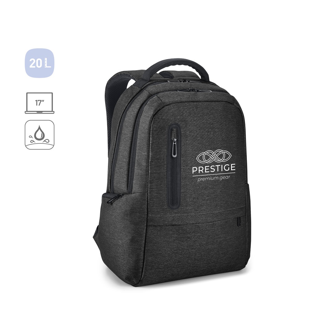 RE-BOSTON. Zaino per laptop in nylon riciclato 2Tone resistente all'acqua con scomparto 210D