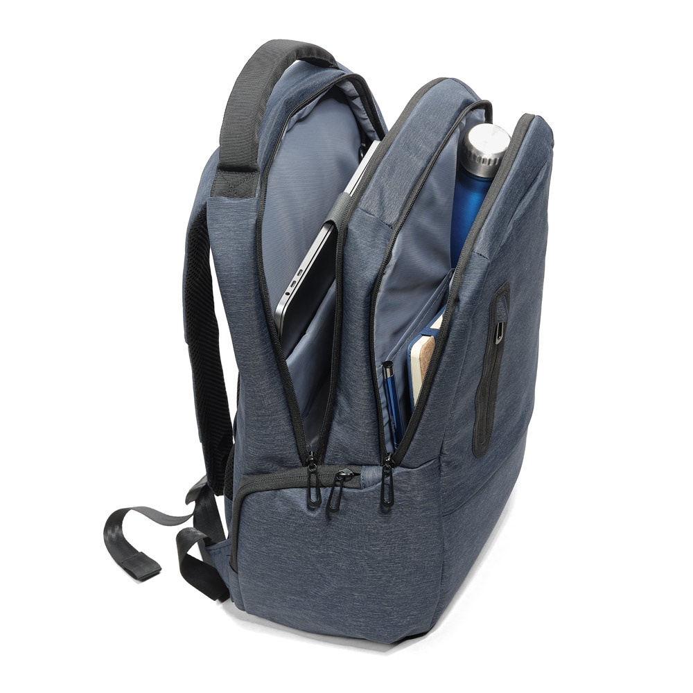 RE-BOSTON. Zaino per laptop in nylon riciclato 2Tone resistente all'acqua con scomparto 210D