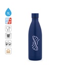 RE-BUFFON XL. Borraccia in acciaio inox con doppia parete (90% riciclato) 1L