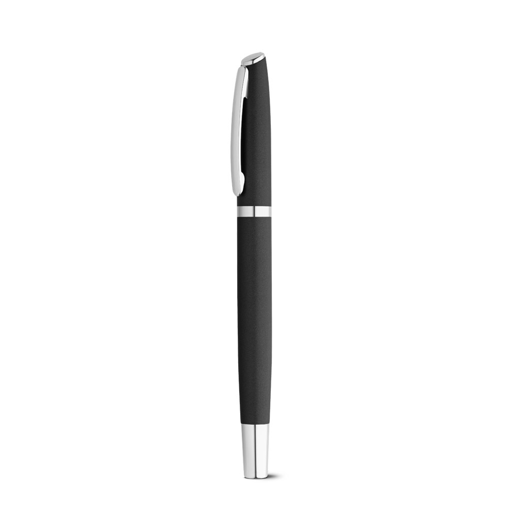 RE-LANDO-SET. Set penna roller e penna a sfera con corpo in alluminio riciclato (100% rAL)