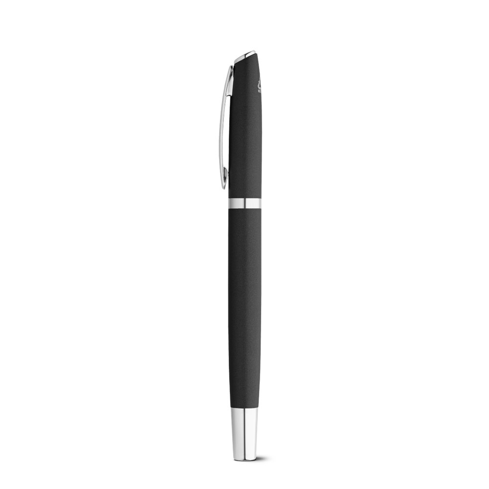 RE-LANDO-SET. Set penna roller e penna a sfera con corpo in alluminio riciclato (100% rAL)