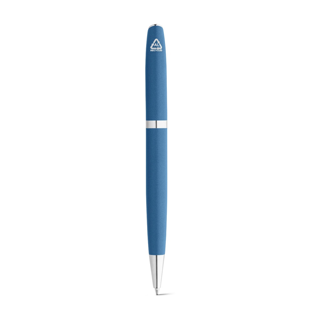 RE-LANDO-SET. Set penna roller e penna a sfera con corpo in alluminio riciclato (100% rAL)