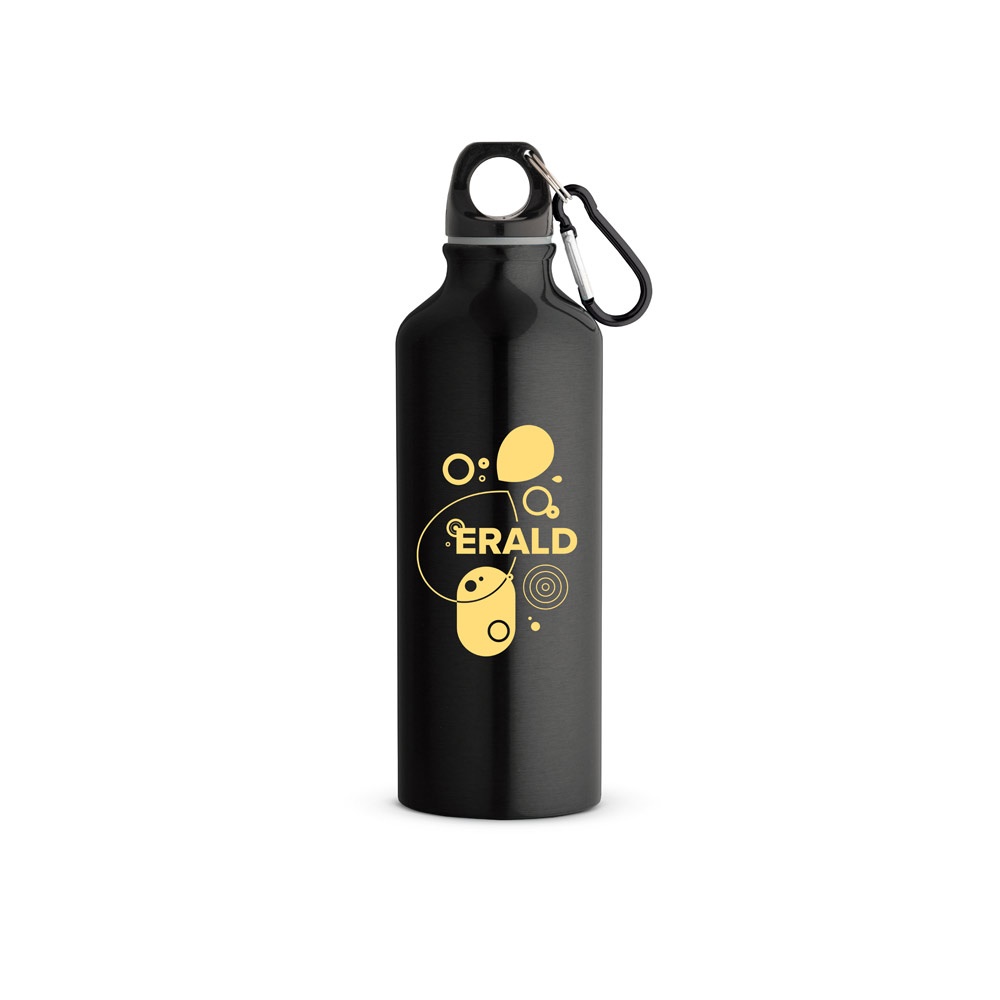 RE-LANDSCAPE M. Borraccia in alluminio riciclato (100% rAL) con moschettone 530 mL