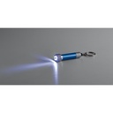 RE-LERGAN. Portachiavi in ​​alluminio (riciclato al 92%) con torcia LED a 3 luci