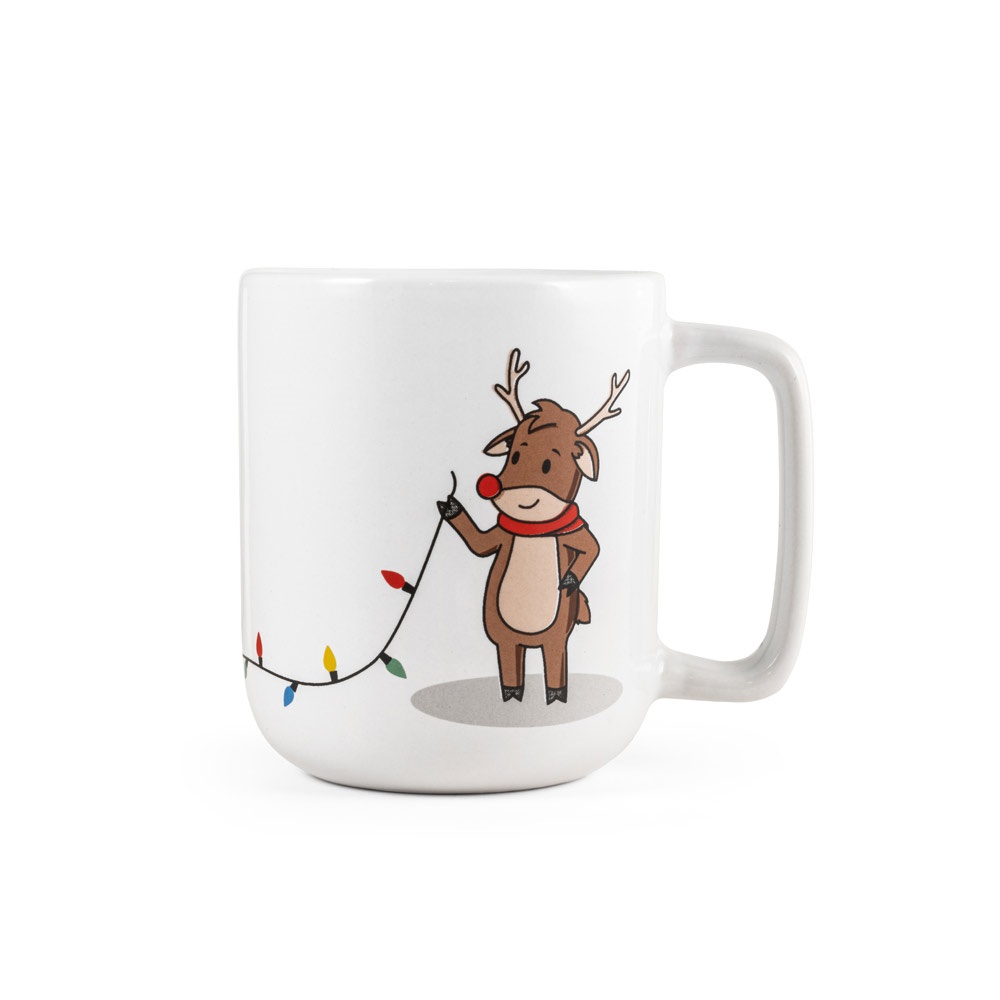 REINDEER. Tazza con stampa natalizia 330 mL