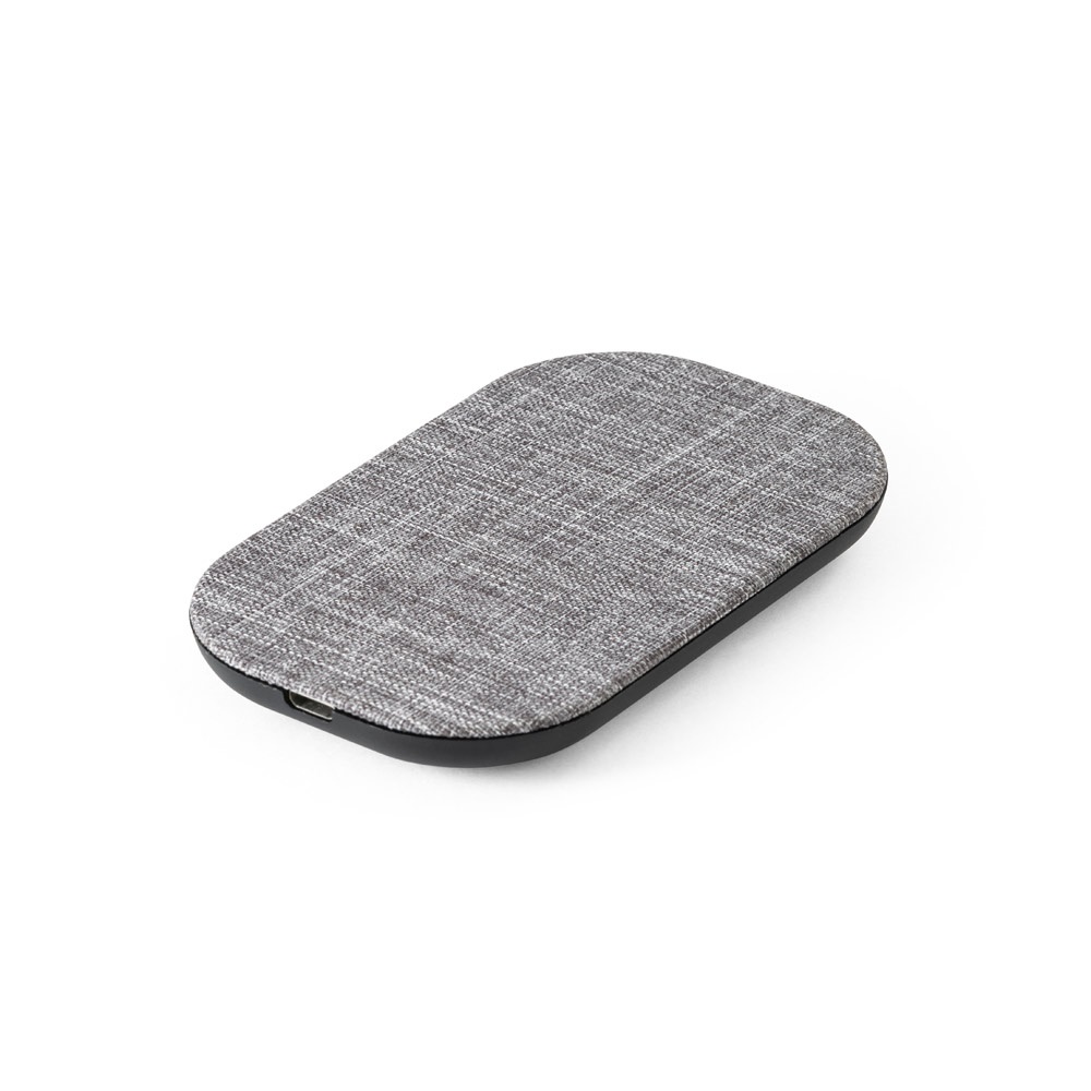 RENEWAL CHARGER. Caricatore wireless veloce da 10W in PET riciclato (100% rPET)