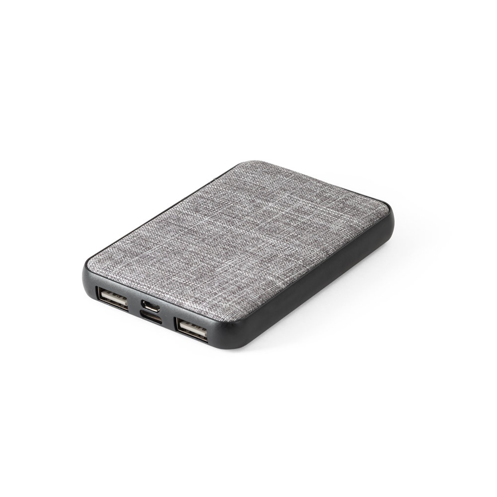 RENEWAL BATTERY. Banca di alimentazione 5'000 mAh in PET riciclato (100% rPET)
