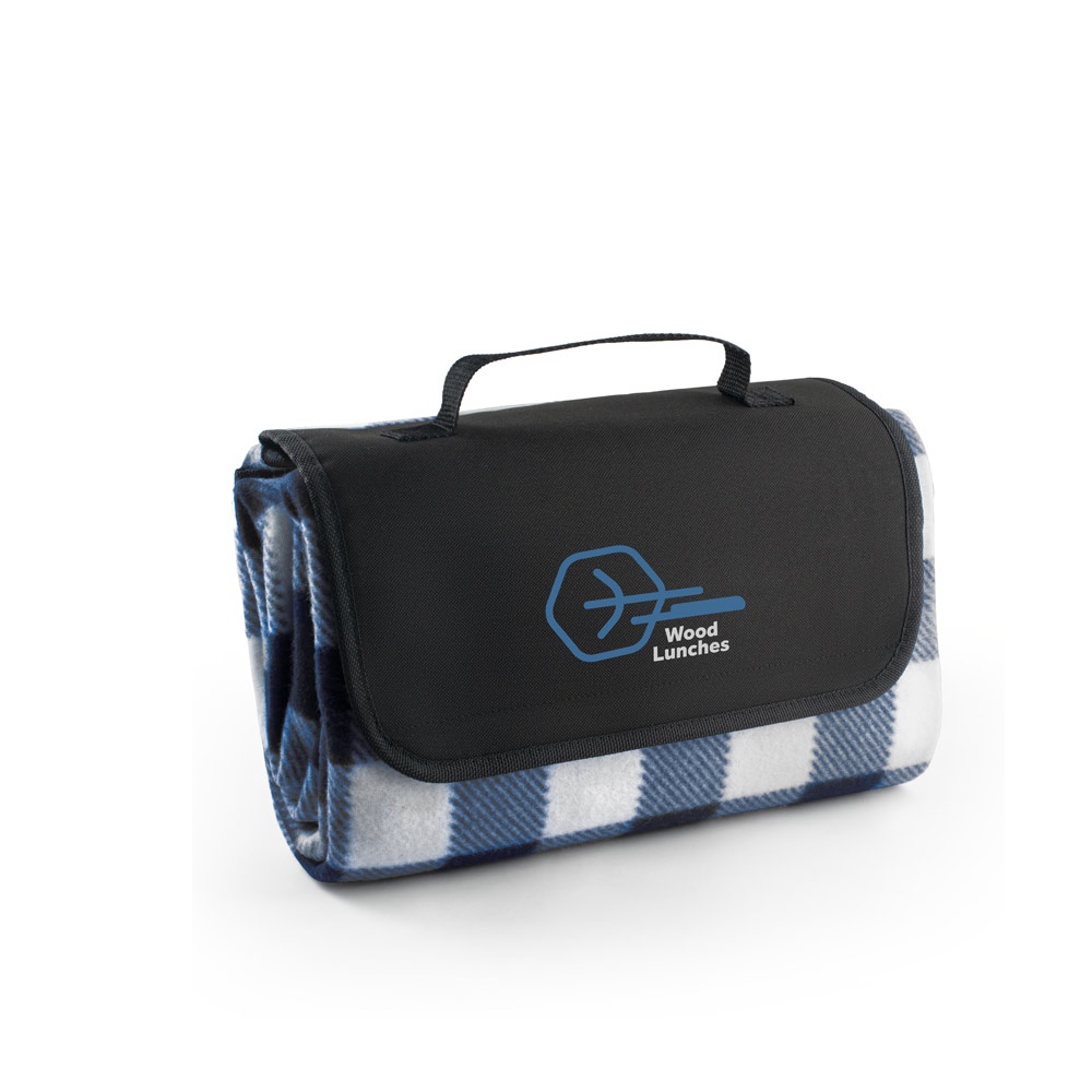 RILEY II. Coperta da picnic rivestita in EPE (180 g/m²) con motivo