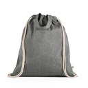 RISSANI. Zaino a sacca con cotone riciclato (70%) e poliestere (30% rPET) (140 g/m²)