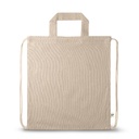 RISSANI. Zaino a sacca con cotone riciclato (70%) e poliestere (30% rPET) (140 g/m²)