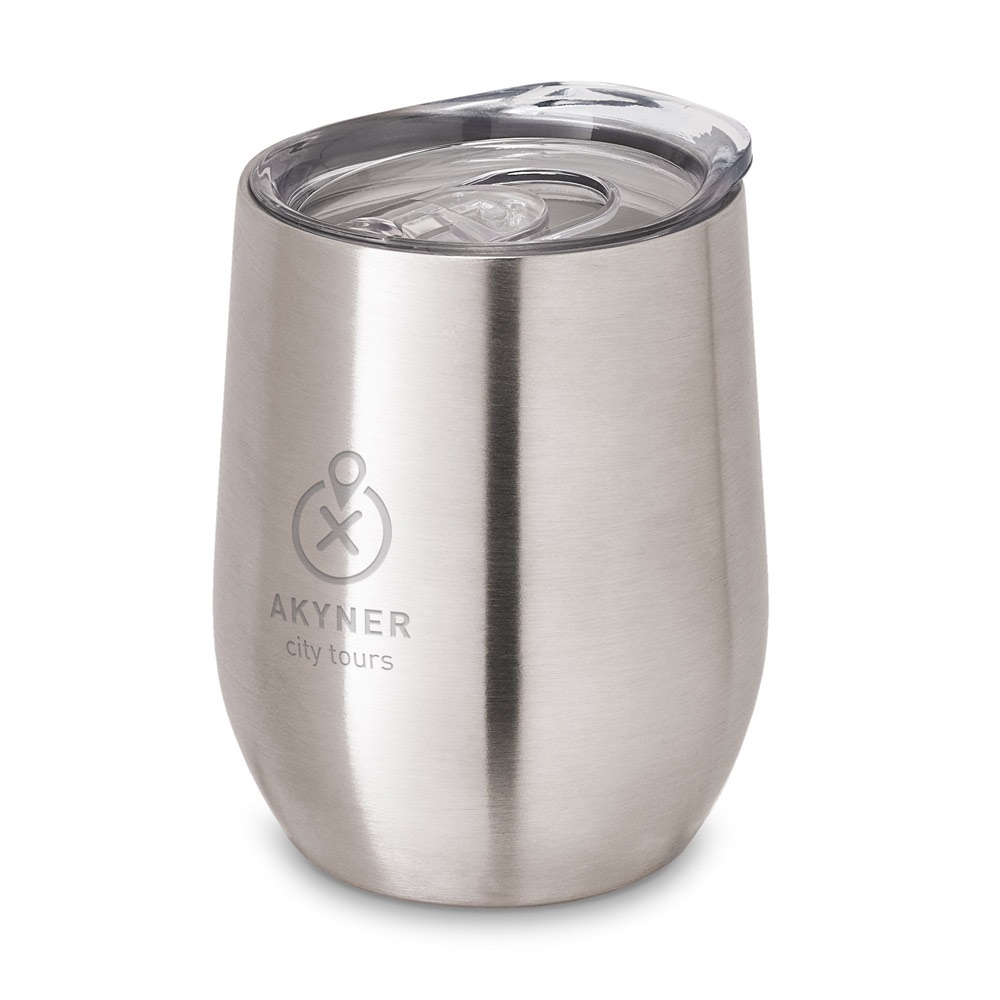 RONDE. Bicchiere da viaggio da in acciaio inox 400 mL