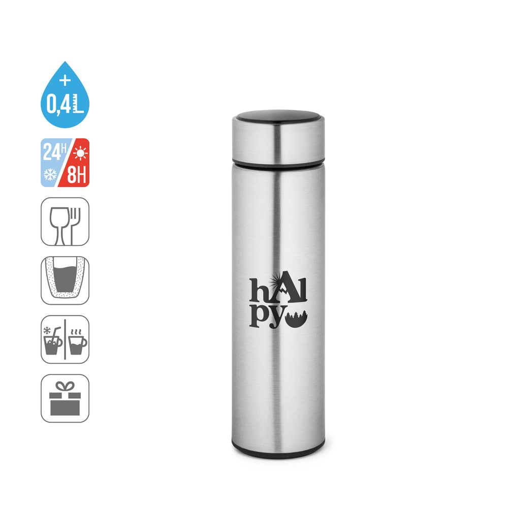 ROSSI. Borraccia termica in acciaio inox 470 mL