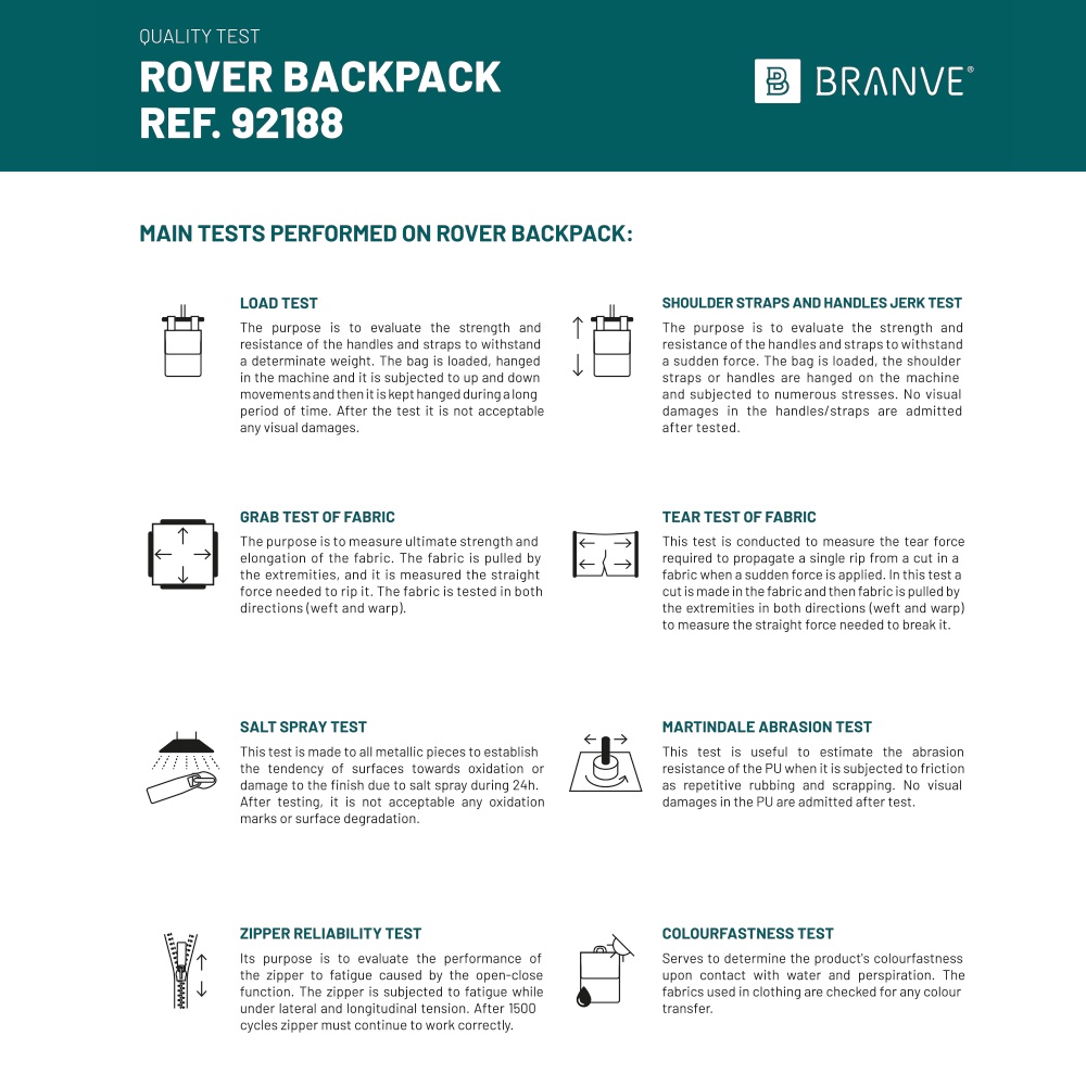 ROVER BACKPACK II. Zaino in tessuto e PU